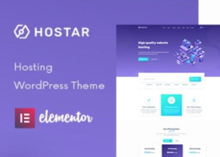Hostar Theme Web Hosting WP GPL Theme v-1.0.7