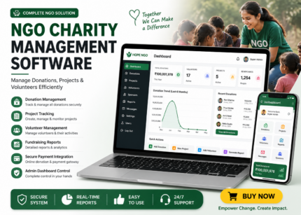 NGO Charity Management Software – Complete Donation & Fundraising System