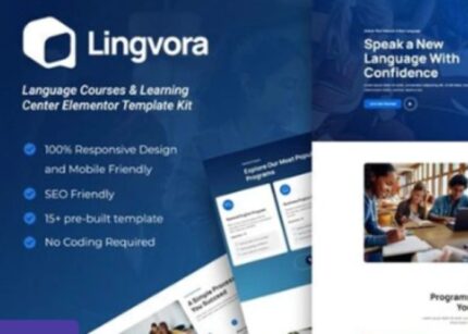 Lingvora Language Courses & Learning Center Elementor Template Kit WP GPL v1.0