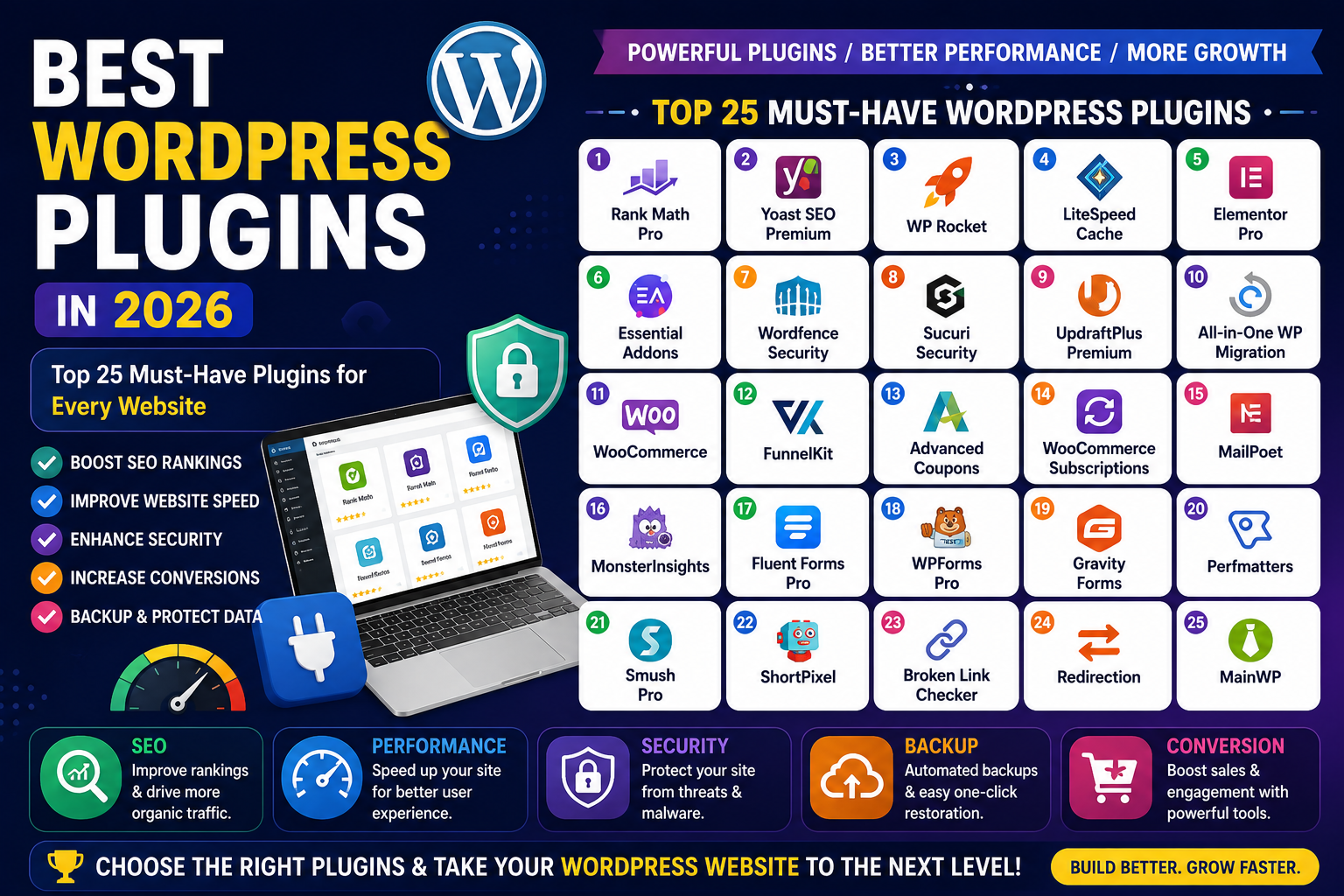 Best WordPress Plugins in 2026 Top 25 Must-Have Tools for Every Website