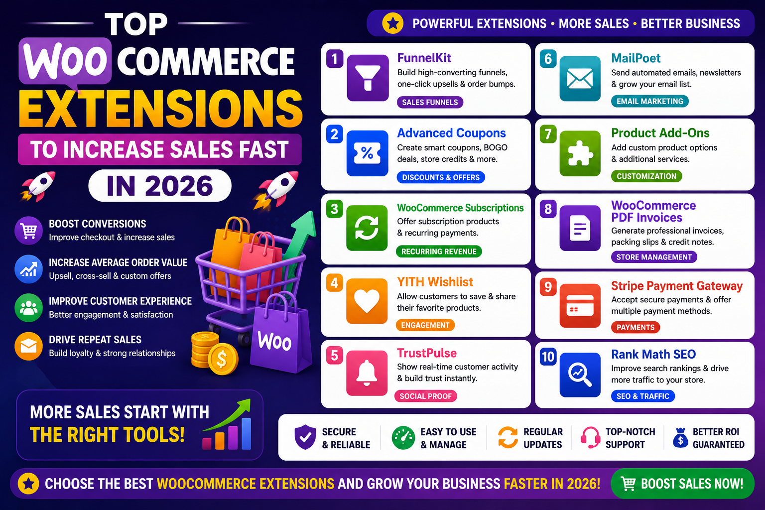 Top Woocommerce Extensions To Increase Sales Fast In 2026