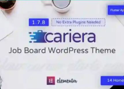 Cariera Theme Job Board WP GPL Theme v-2.0.0