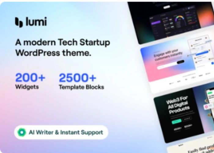 Lumi Theme Tech Startup WP GPL Theme v-3.4.0 Lumi Theme Tech Startup WP GPL Theme v-3.4.0