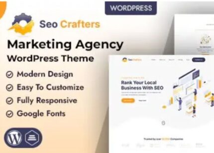 SEO Crafters Theme Marketing Agency WP GPL Theme v1.0
