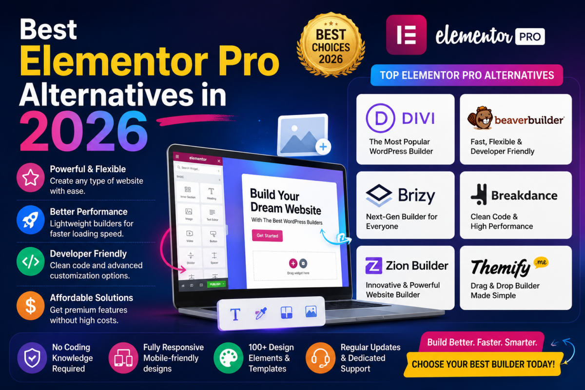 the best Elementor Pro alternatives in 2026