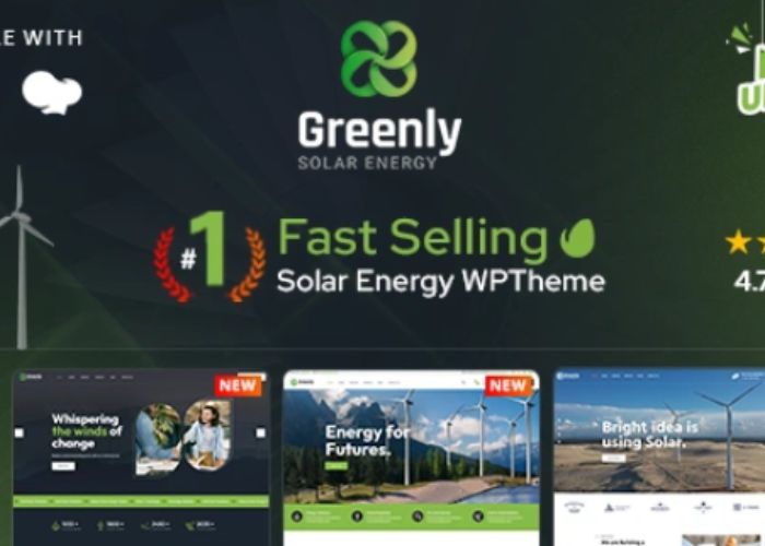 Greenly Theme Ecology & Solar Energy Greenly Theme Ecology & Solar Energy